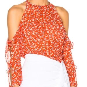 NWT Veronica Beard Flynn Bow Blouse